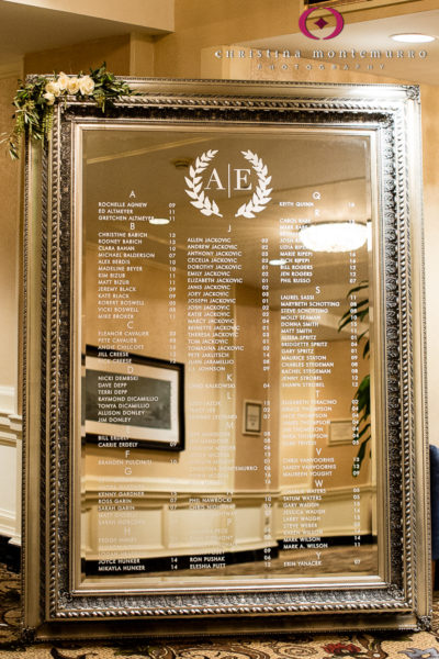 Wedding Reception Seating Chart Mirror All Occasions Party Rental William Penn Hotel Pittsburgh Wedding Photography