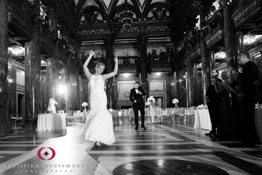 Pittsburgh Wedding Photographer Carnegie Museum Music Hall Foyer First Dance