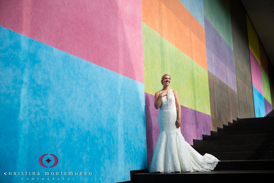 Pittsburgh Wedding Photographer Carnegie Museum Color Wall