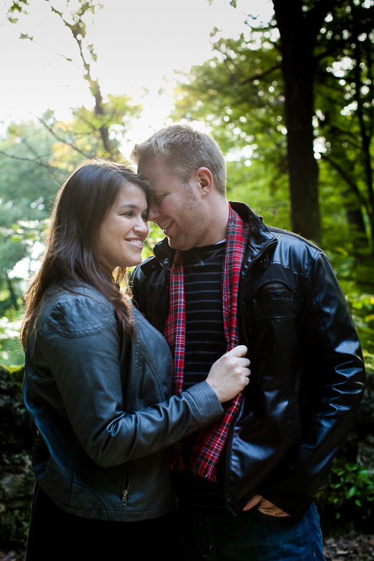 Christina Montemurro Engagement Portfolio - couple in leather jackets