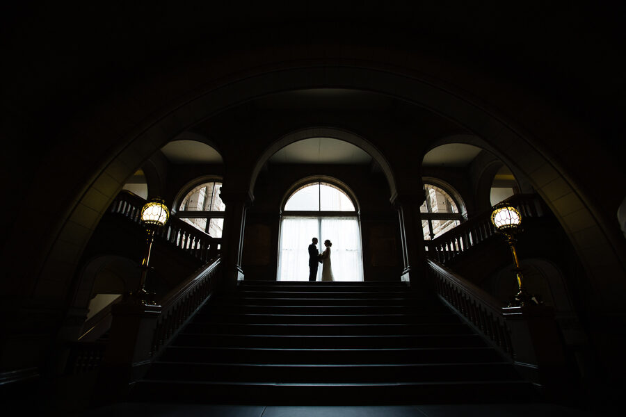Missy & Tim’s Wedding, Part 1: Courthouse Wedding Ceremony & Downtown Pittsburgh Portraits