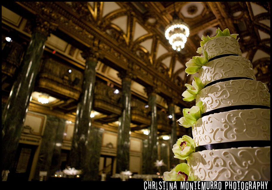 Carnegie Museum Wedding Pittsburgh Photography Cake Music Hall Foyer Orchids