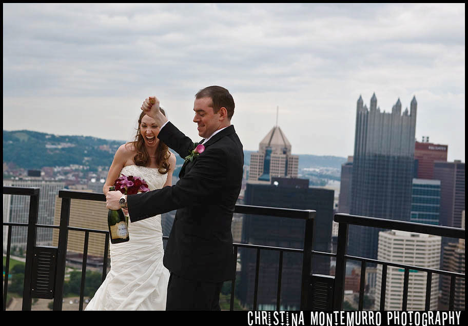 Mount Washington Overlook Pittsburgh Wedding Photography