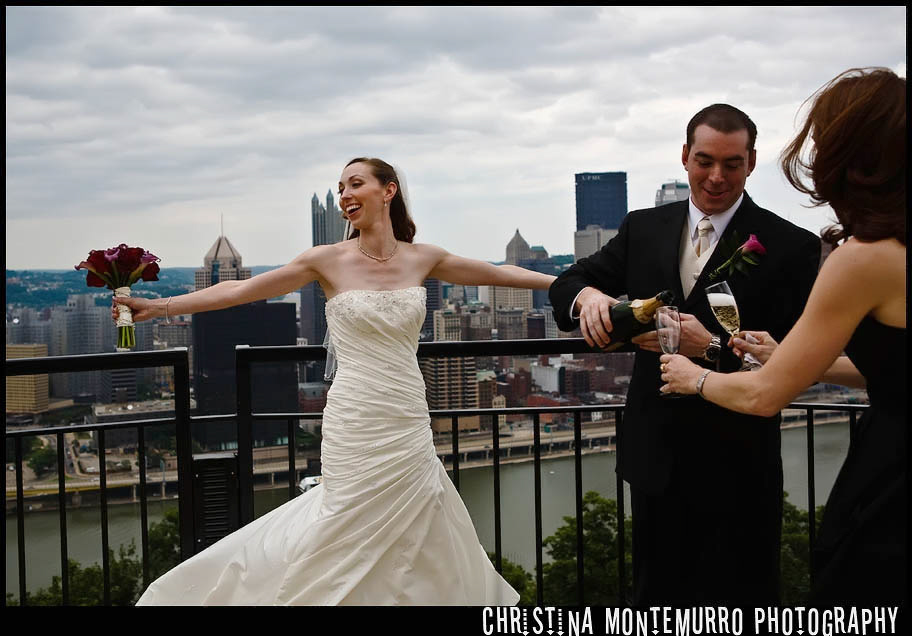Mount Washington Overlook Pittsburgh Wedding Photography