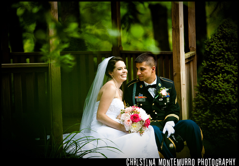 Springwood Conference Center Wedding Photography Pittsburgh Bride and Groom in Gazebo