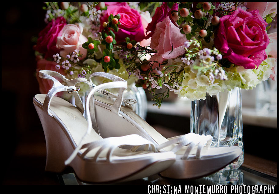 Springwood Conference Center Wedding Photography Pittsburgh Wedding Shoes and Bouquet