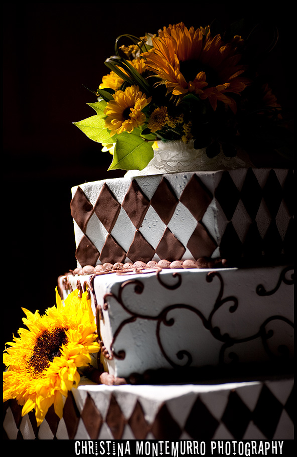 Pittsburgh wedding photographer unique wedding cake carrot cake sunflowers