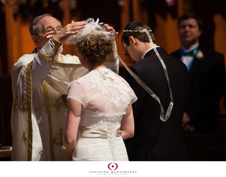 Heinz Chapel wedding ceremony Pittsburgh Wedding Photography crowns