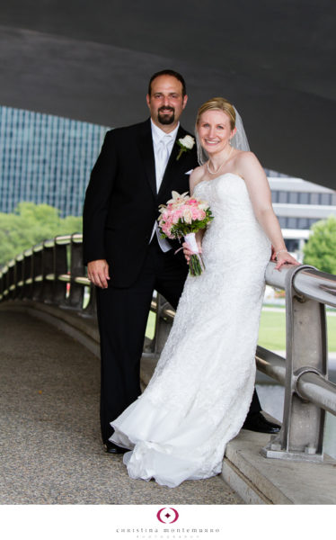 Katy Justin Bride and Groom Wedding Portrait Point State Park Pittsburgh