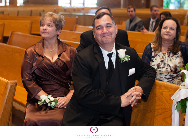 Father of the Groom Beaming Wedding Ceremony Pittsburgh Wedding Photography