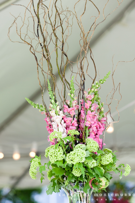 Phipps Wedding Floral Centerpiece Snapdragons Outdoor Garden