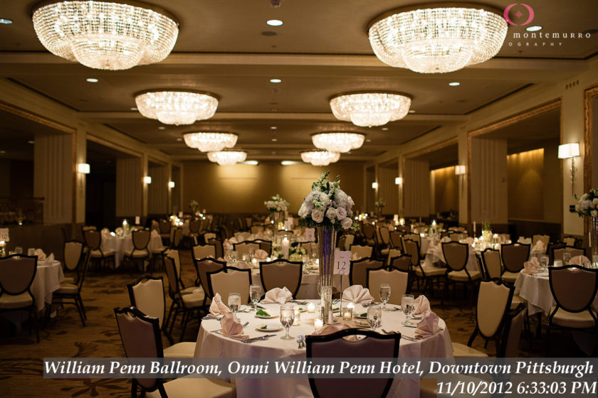 William Penn Ballroom, Omni William Penn Hotel, Pittsburgh Wedding Photography