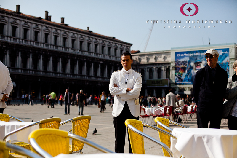 Waiter in St. Mark's Square, Venice, Italy