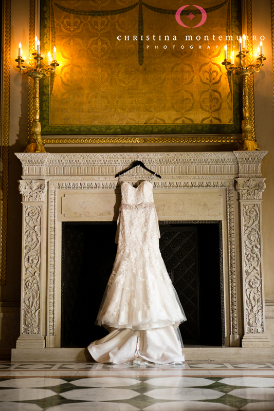Carnegie Museum Wedding Pittsburgh - Founders Room - Wedding Dress Photo