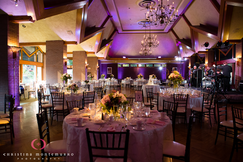 Edgewood Country Club Pittsburgh Wedding Photography Purple Uplighting