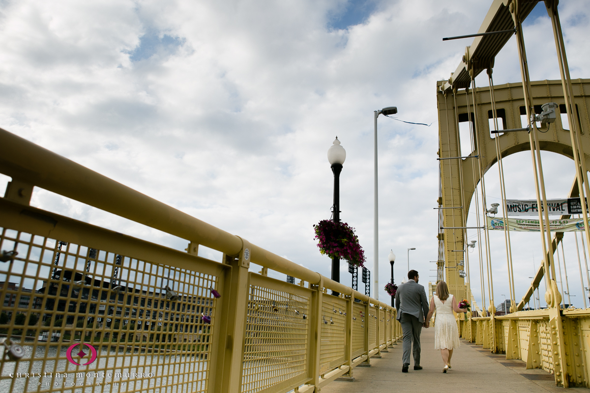 Pittsburgh Wedding Photography Roberto Clemente Bridge Lock