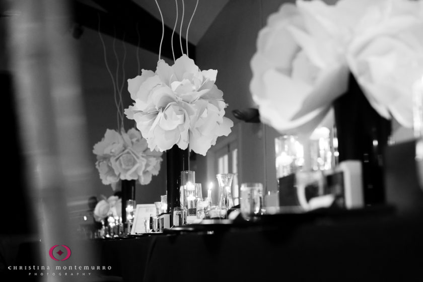 Edgewood Club Pittsburgh Wedding Photography Paper Flower Centerpieces