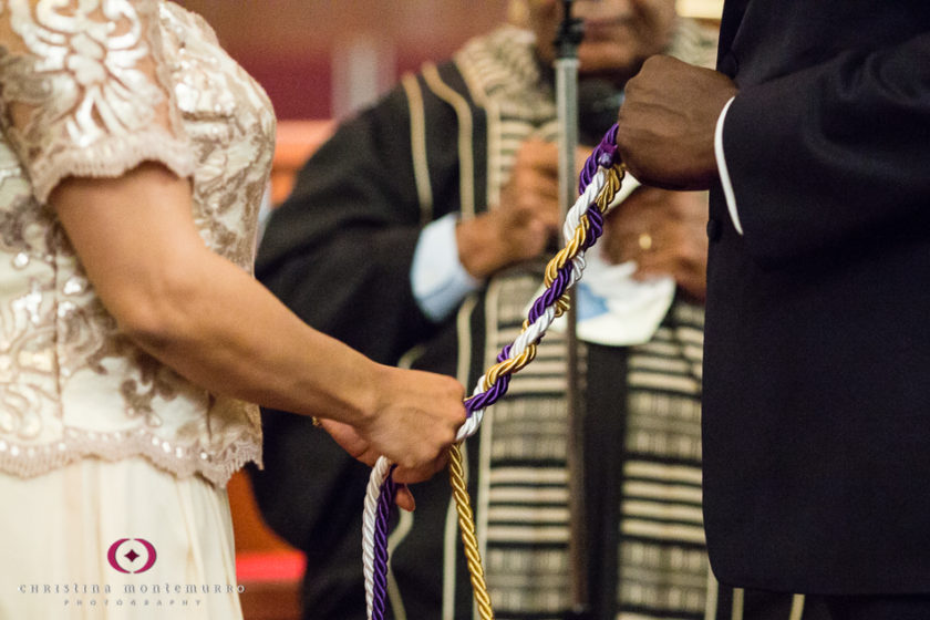 Braiding rope wedding ceremony St. Paul Baptist Church Pittsburgh Wedding Photography