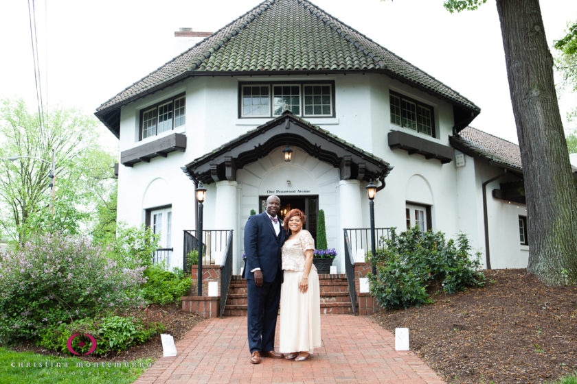 Happy bride and groom portrait at Edgewood Club Pittsburgh Wedding Photography