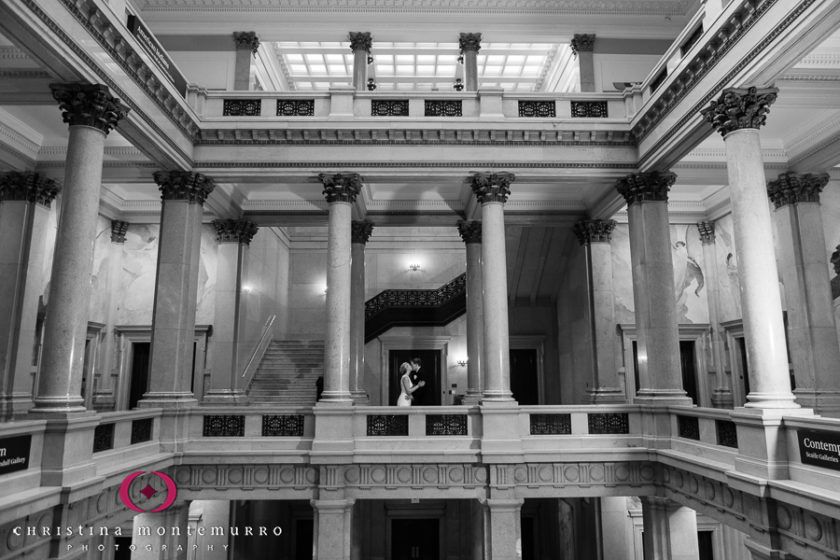 Pittsburgh Wedding Photographer Carnegie Museum Grand Staircase