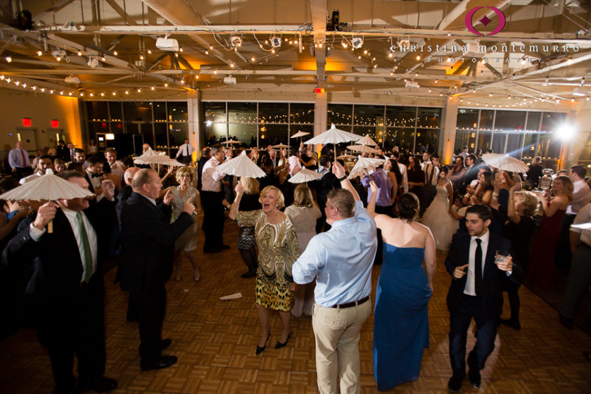 Dancing with Parasols at Wedding Reception Heinz History Center Pittsburgh Wedding