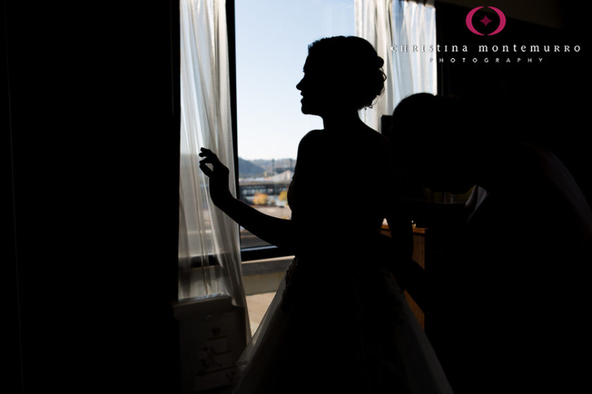 Bride Silhouette at Homewood Suites Pittsburgh