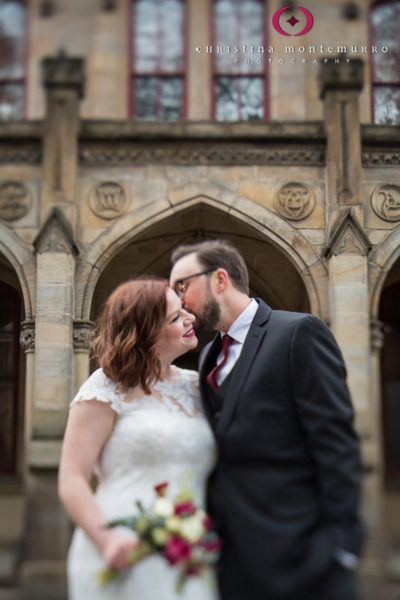Wedding Photo with Classic Architecture