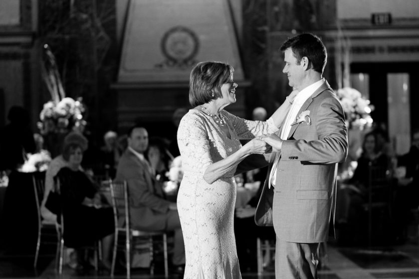Mother Son Dance at Carnegie Museum Wedding