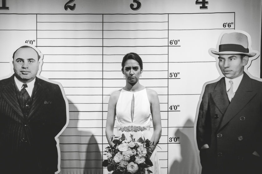 Bride mugshot at Heinz History Center Prohibition Exhibit