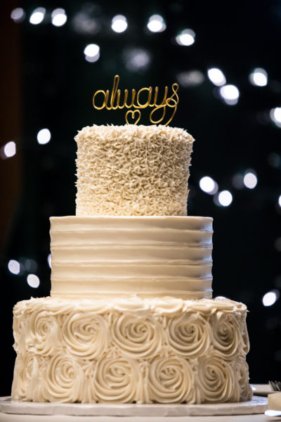 Beautiful Three Tier Round Wedding cake by Bethel Bakery