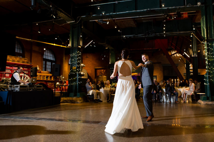 Bride and Groom First Dance at Heinz History Center Great Hall