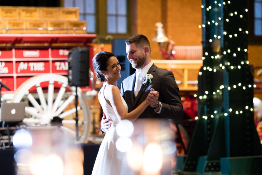 Bride and Groom First Dance at Heinz History Center Great Hall