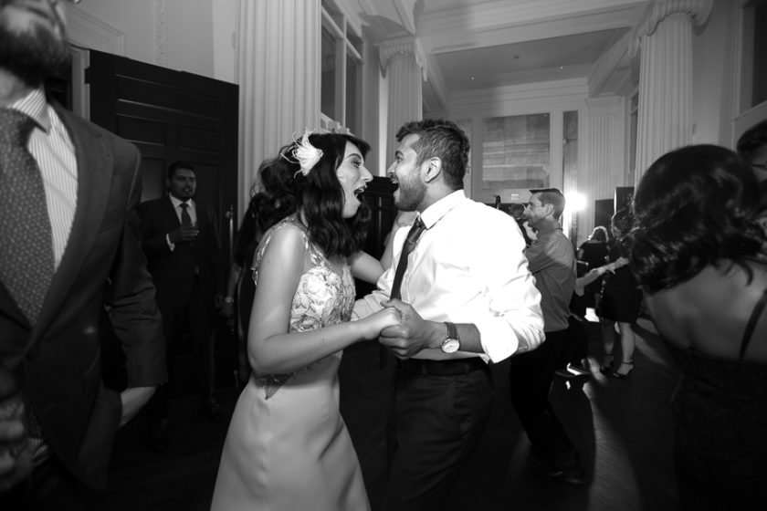 Bride and Groom Dancing at Kimpton Hotel Monaco Pittsburgh Wedding