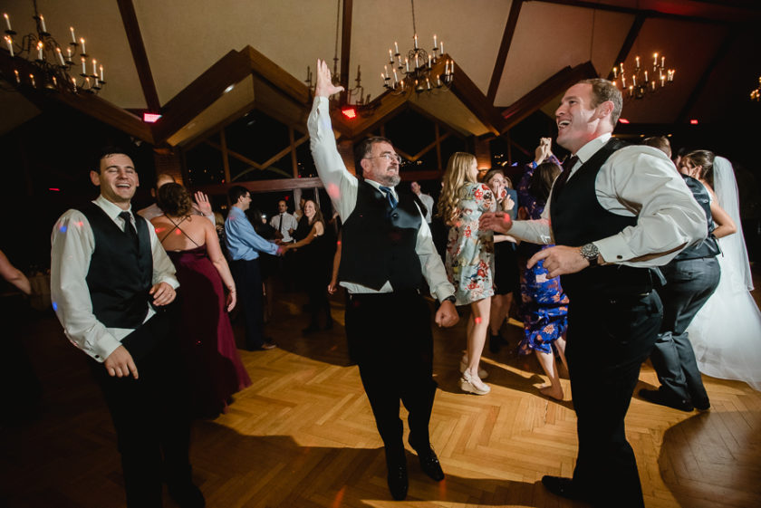 Dancing at the Reception at Edgewood Country Club