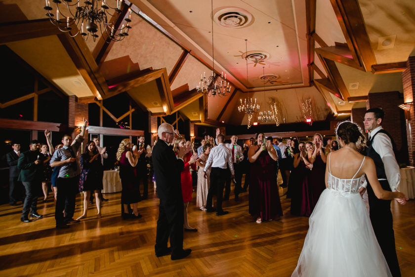 Dancing at the Reception at Edgewood Country Club
