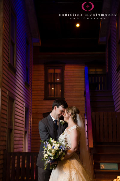 Bride and Groom Portrait at Heinz History Center Pittsburgh Wedding
