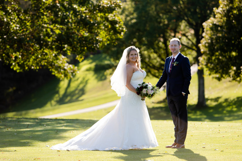 Bride and Groom at Shannopin Country Club