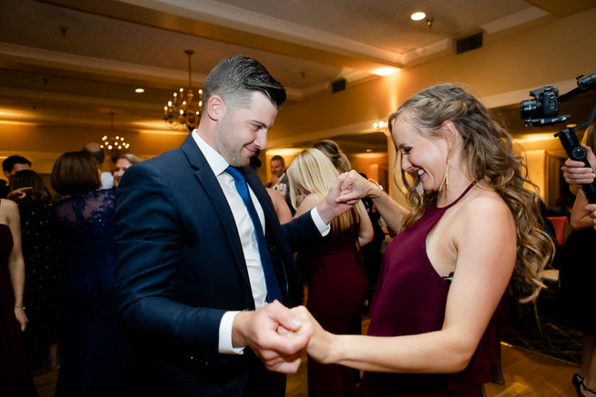 Maid of Honor Dancing at Shannopin Country Club Wedding