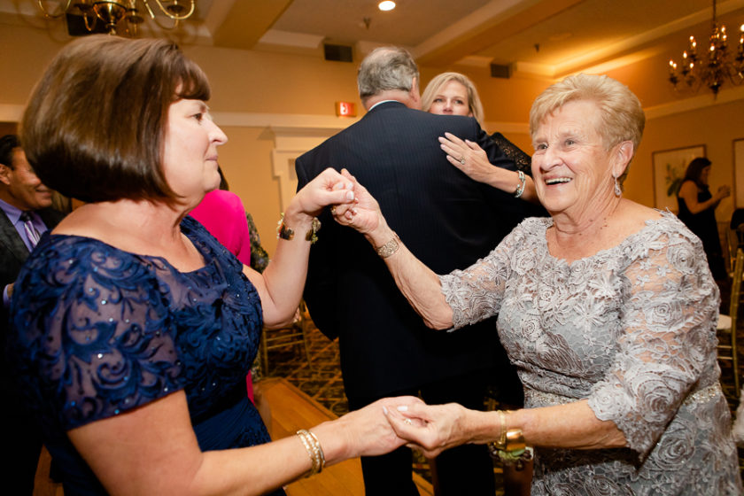 Mother of the Bride and Grandmother Dancing at Shannopin Country Club