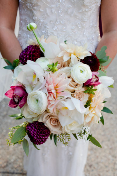 Beautiful Fall Bridal Bouquet by the Blooming Dahlia