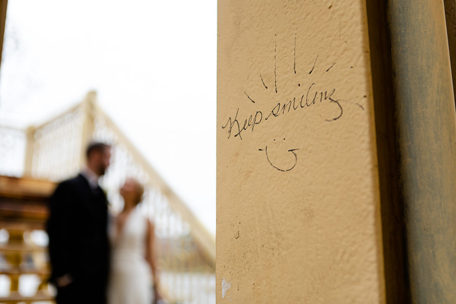 Bride and Groom Portrait at Pittsburgh Riverfront