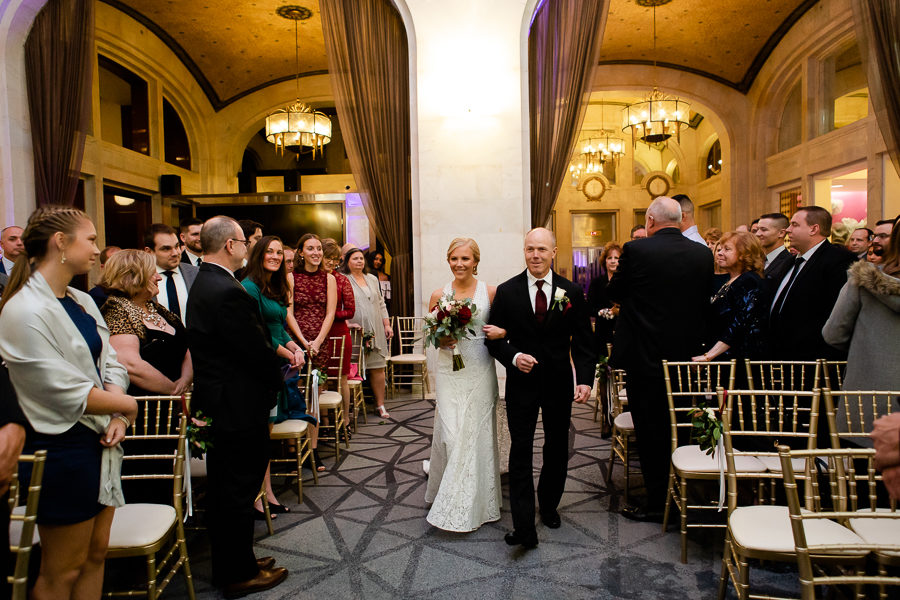 Wedding Ceremony on Renaissance Hotel Pittsburgh Grand Staircase