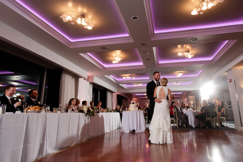 Bride and Groom First Dance at Renaissance Pittsburgh Hotel Wedding