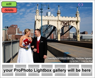 Smithfield Street Bridge Pittsburgh wedding photography